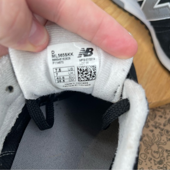 New Balance 565 Mens | Size UK 7| Black Suede - Picture 13 of 15